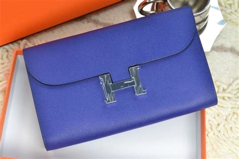 hermes royal blue wallet